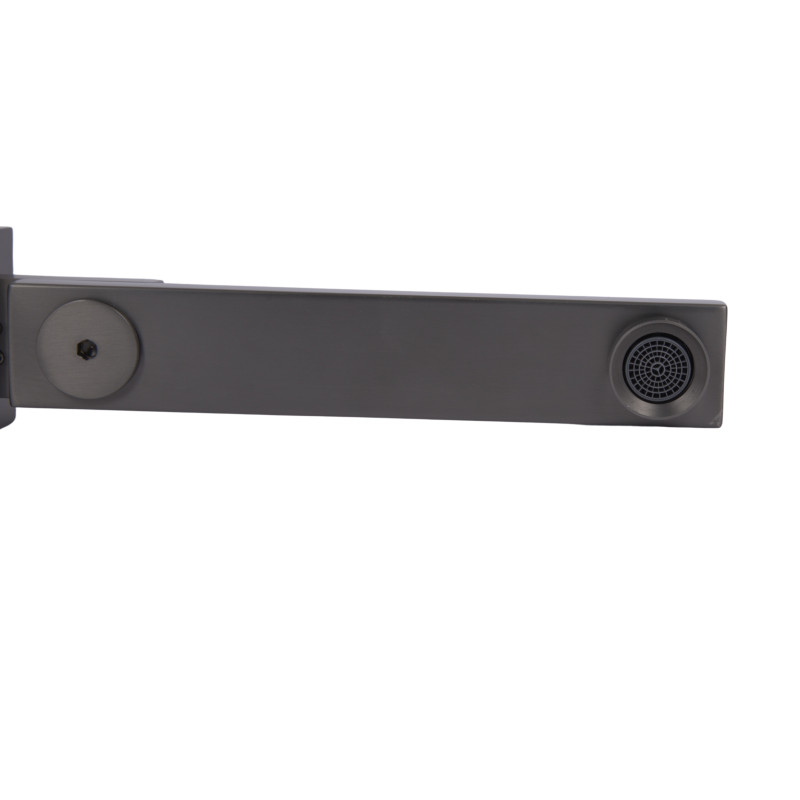 Вилив Qtap (59,4x59,4x247) для душової системи прихованого монтажу Gemini Gunmetal Black PVD QTGEM594594247GMB50130