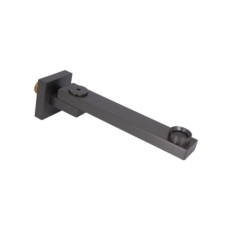 Вилив Qtap (59,4x59,4x247) для душової системи прихованого монтажу Gemini Gunmetal Black PVD QTGEM594594247GMB50130