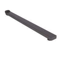 Кронштейн для стельової лійки Qtap (35x35x423) для душових систем прихованого монтажу Gemini Gunmetal Black PVD QTGEM3535423GMB50161