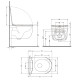 Унітаз підвісний Qtap Taurus Ultra Quiet 515×360×350 мм, Matt Black, з сидінням Slim Duroplast / Soft-close / Quick Release QTTAU28BLM50504