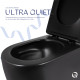 Унітаз підвісний Qtap Taurus Ultra Quiet 515×360×350 мм, Matt Black, з сидінням Slim Duroplast / Soft-close / Quick Release QTTAU28BLM50504