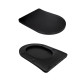 Унітаз підвісний Qtap Taurus Ultra Quiet 515×360×350 мм, Matt Black, з сидінням Slim Duroplast / Soft-close / Quick Release QTTAU28BLM50504