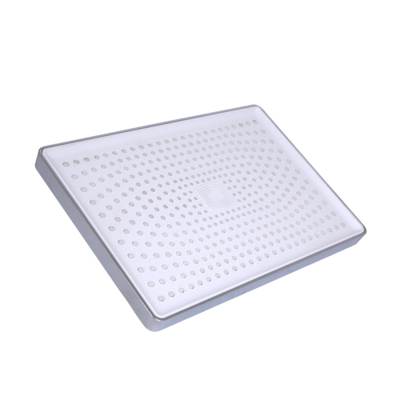 Стельова лійка Qtap (305x210x40) для душової системи Presto Chrome/White QTPRE30521040CRW50580