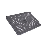 Стельова лійка Qtap (305x210x40) для душової системи Presto Graphite QTPRE30521040GRP50582
