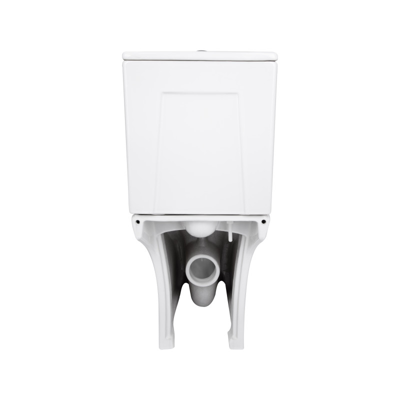 Унитаз напольный Qtap Presto безобідковий з сідінням Soft-close QTPRE27W51022