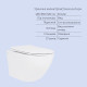 Готове рішення Qtap для ванної кімнати: підвісний унітаз Jay Rimless 485x360x320 + комплект інсталяції Standard (кругла клавіша Black)