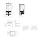 Готове рішення Qtap для ванної кімнати: підвісний унітаз Jay Rimless 520x360x320 + комплект інсталяції Standard (кругла клавіша White)