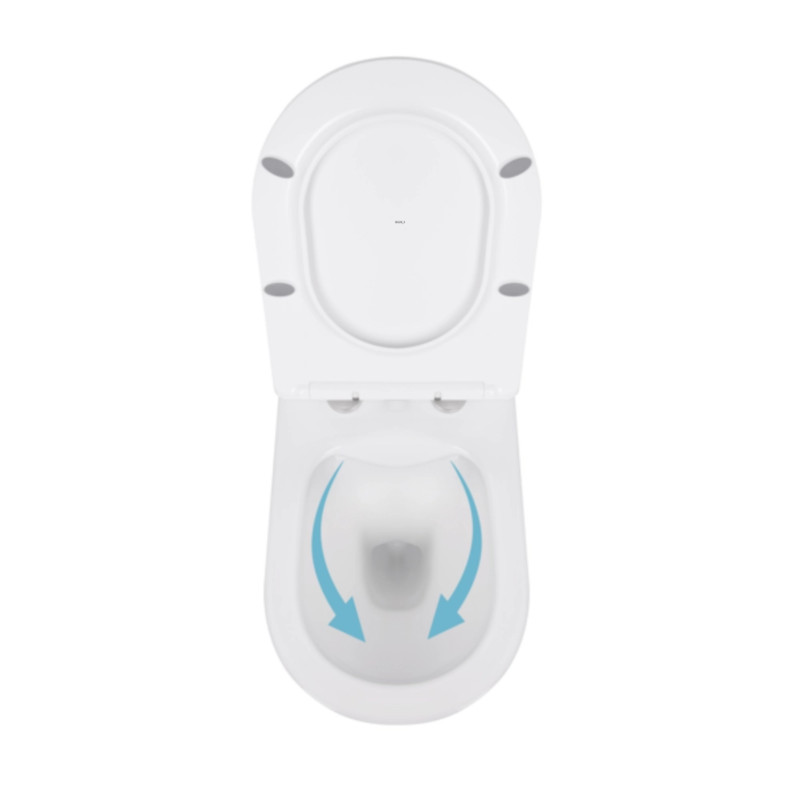 Готове рішення Qtap для ванної кімнати: підвісний унітаз Swan Rimless 520x360x320 + комплект інсталяції Standard (лінійна клавіша Black)