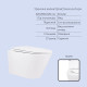 Готове рішення Qtap для ванної кімнати: підвісний унітаз Swan Ultra Quiet 520x360x320 + комплект інсталяції Standard (лінійна клавіша Black)