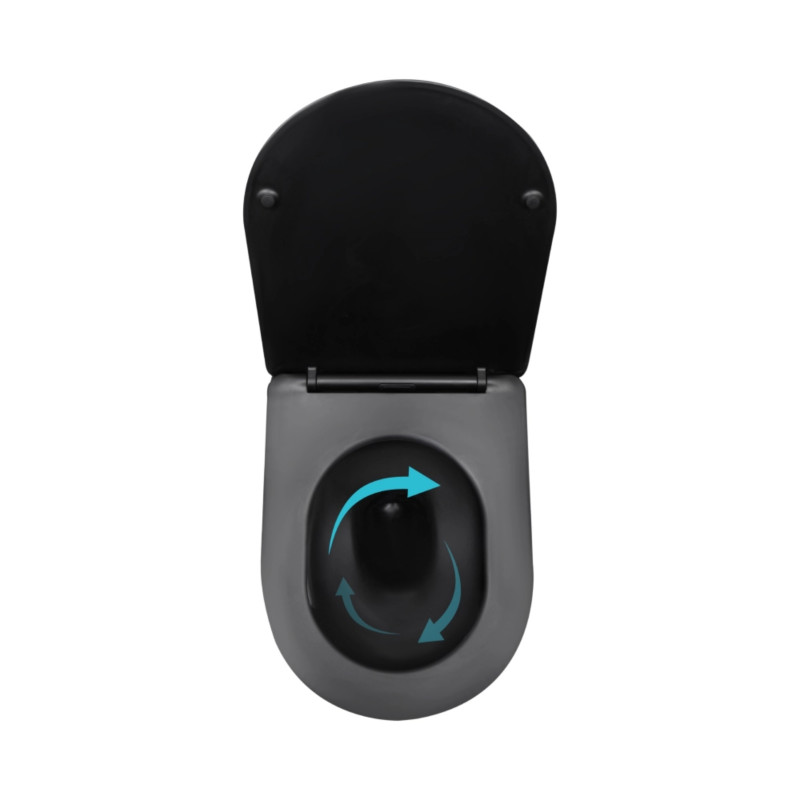 Готове рішення Qtap для ванної кімнати: підвісний унітаз Taurus Ultra Quiet 515x360x350 + комплект інсталяції Standard (лінійна клавіша Black)